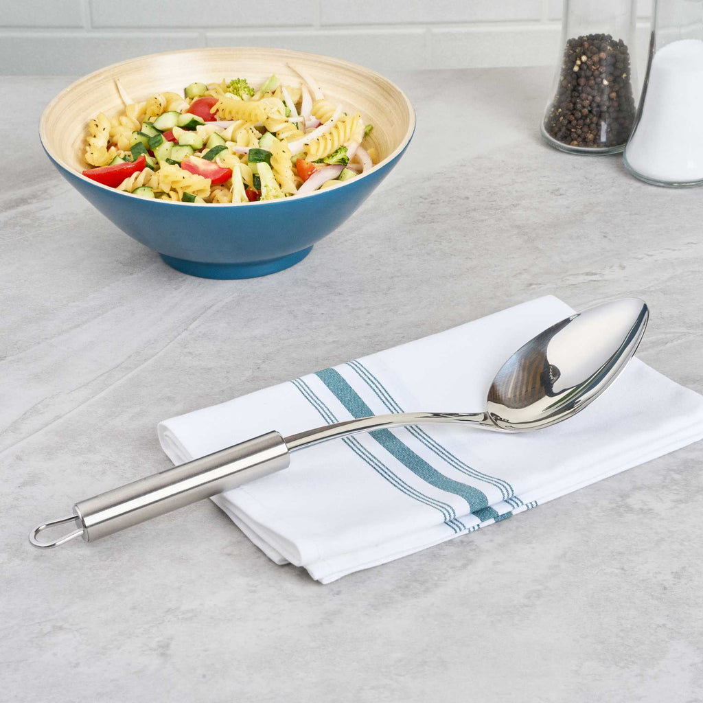 German Standard Stainless Steel Serving Spoon - Solid - 12 1/4'' - 36 count box