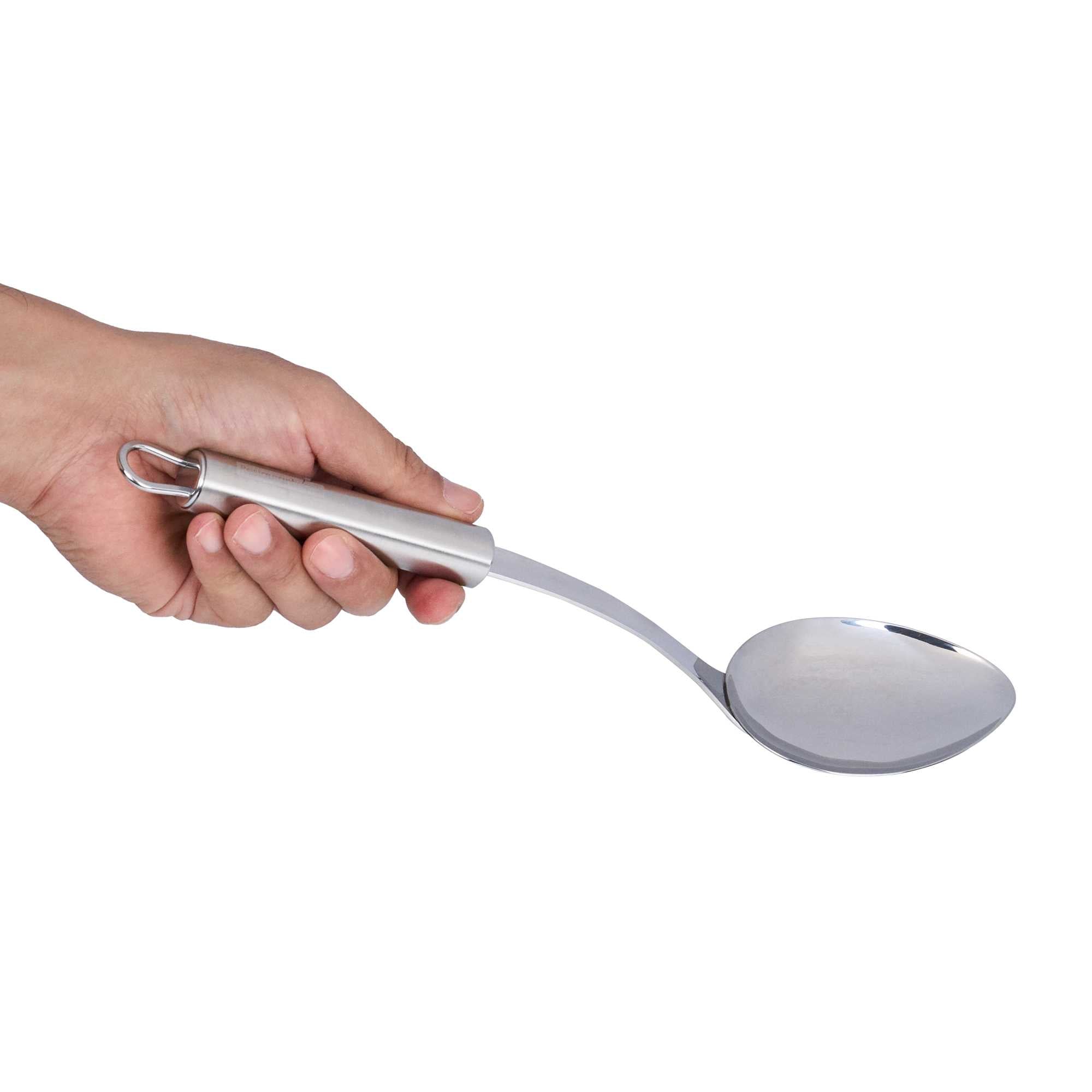 German Standard Stainless Steel Serving Spoon - Solid - 12 1/4'' - 36 count box