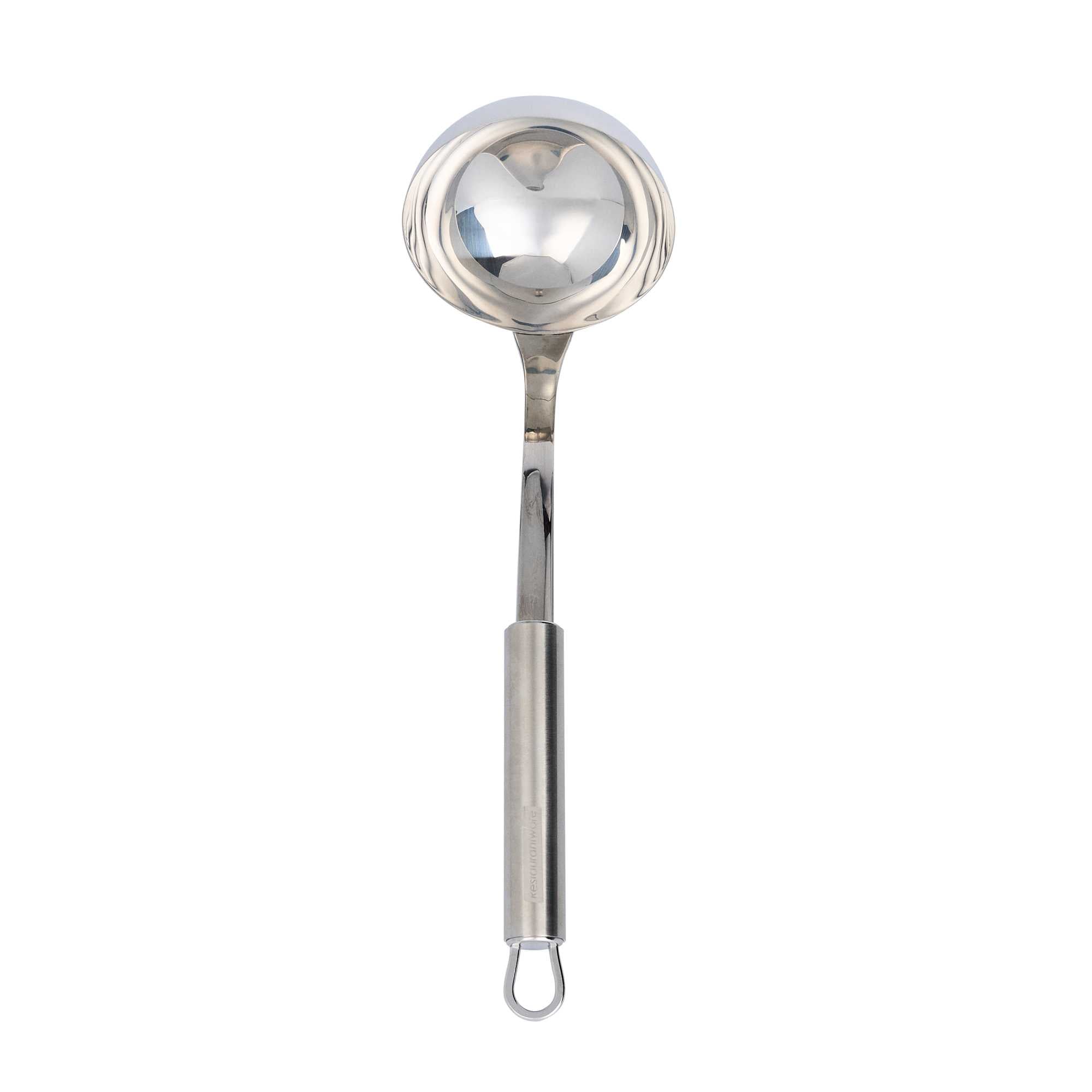 German Standard Stainless Steel Serving Ladle - One-Piece - 11 1/2'' - 36 count box