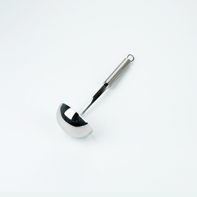 German Standard Stainless Steel Serving Ladle - One-Piece - 11 1/2'' - 36 count box