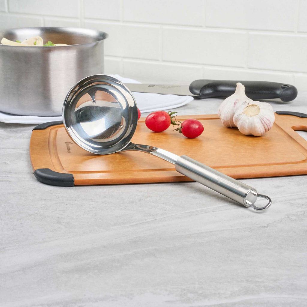 German Standard Stainless Steel Serving Ladle - One-Piece - 11 1/2'' - 36 count box
