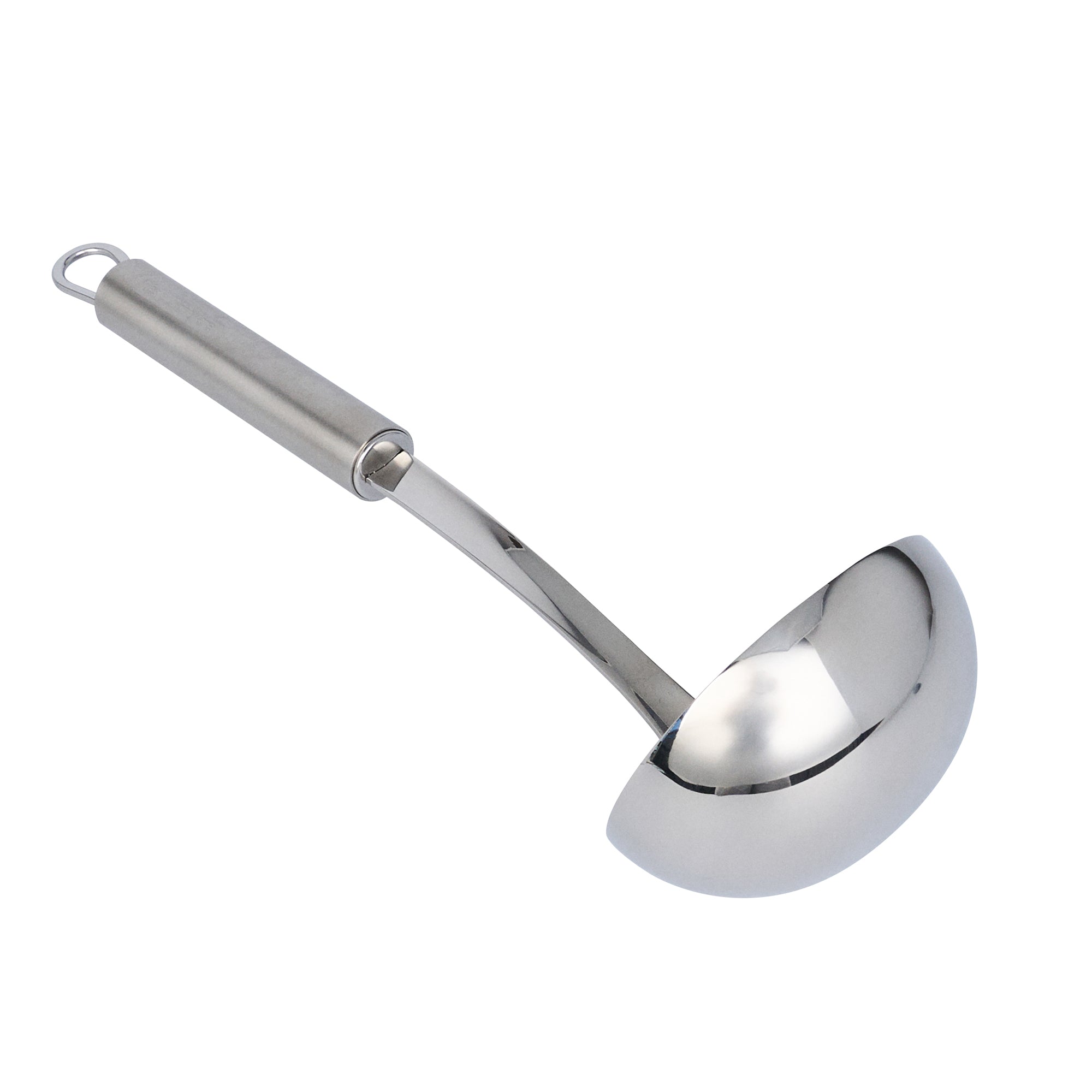 German Standard Stainless Steel Serving Ladle - One-Piece - 11 1/2'' - 1 count box