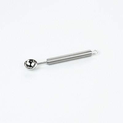 German Standard Stainless Steel Melon Baller - 6'' x 1'' - 6 count box