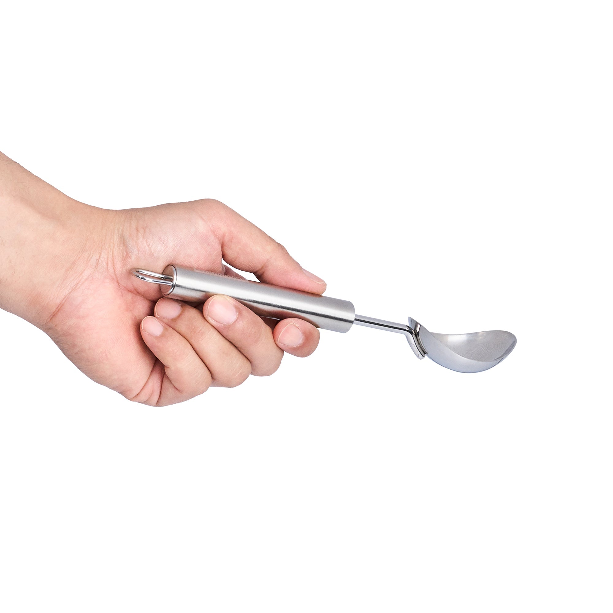 German Standard Stainless Steel Ice Cream Scoop - 8 3/4'' x 1 3/4'' - 1 count box