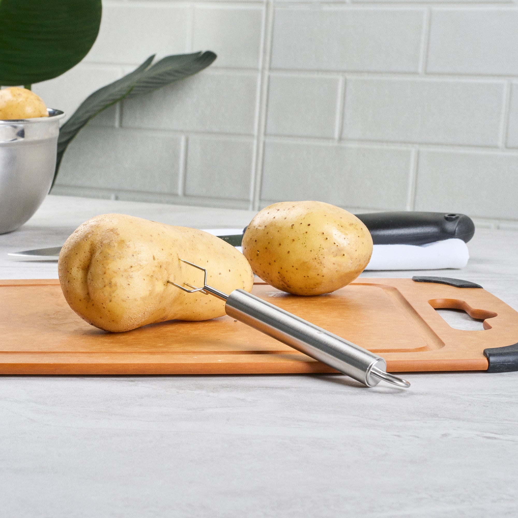 German Standard Stainless Steel Potato Fork - 6'' - 24 count box