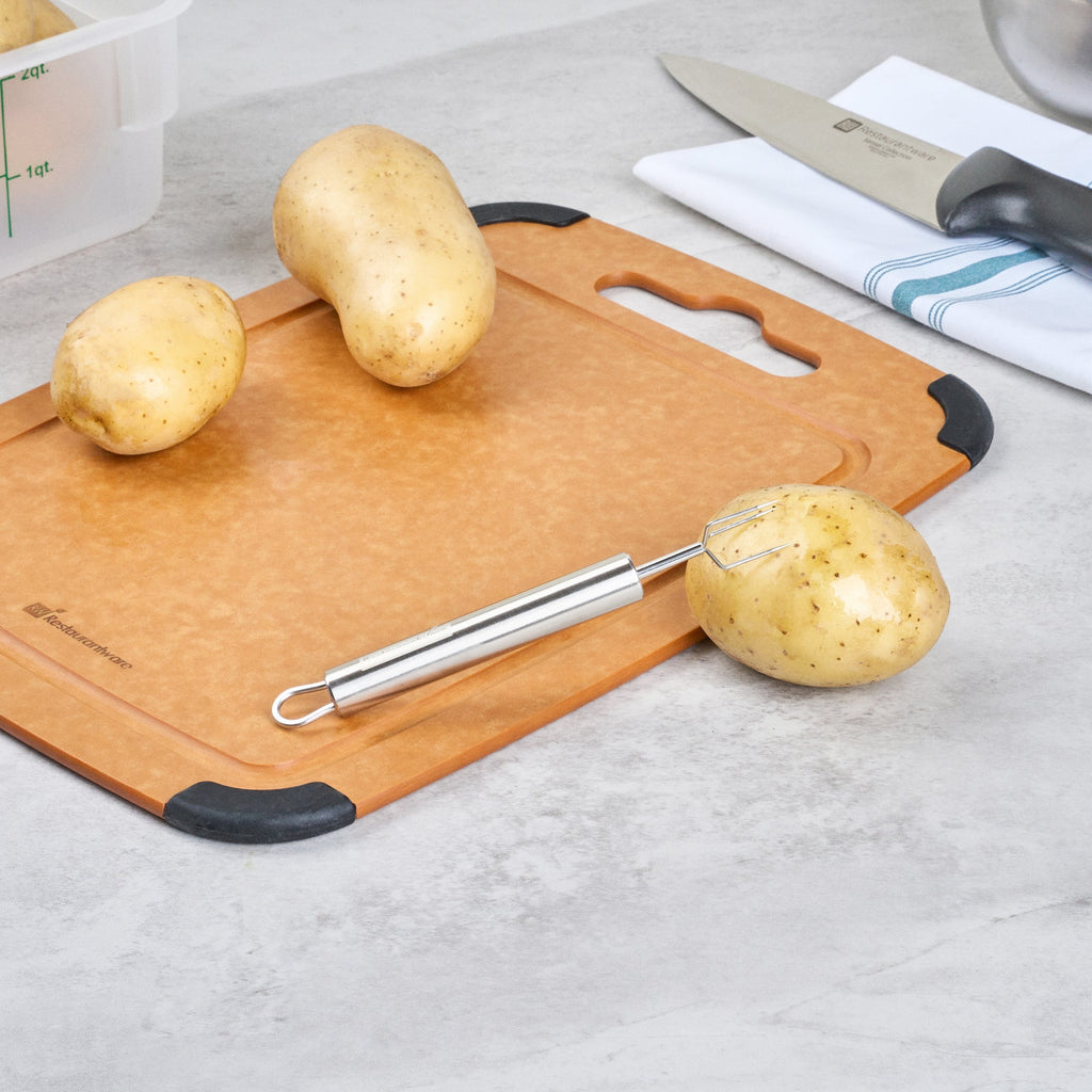 German Standard Stainless Steel Potato Fork - 6'' - 6 count box