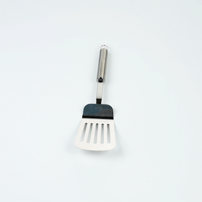 German Standard Stainless Steel Slotted Turner / Spatula - 12 1/2'' - 1 count box