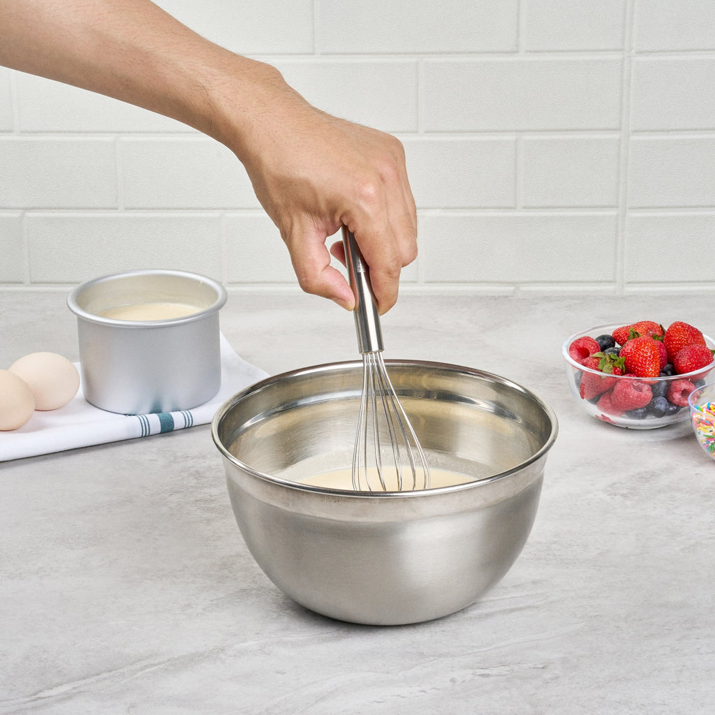 German Standard Stainless Steel French Whisk - 8 1/2" - 1 count box