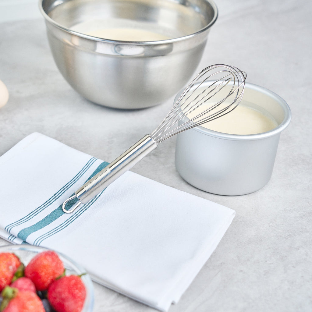 German Standard Stainless Steel French Whisk - 8 1/2" - 1 count box