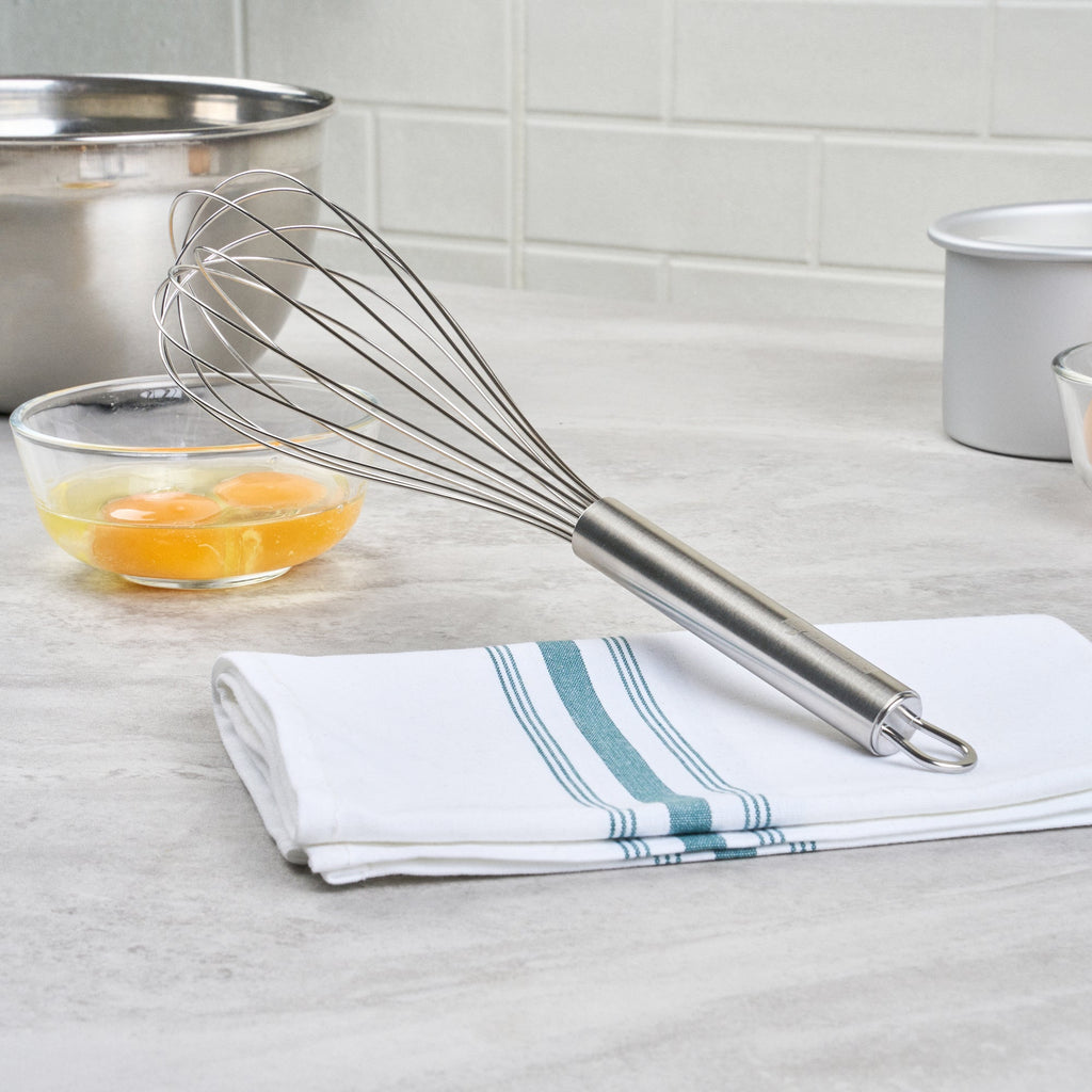German Standard Stainless Steel French Whisk - 12 1/2'' - 1 count box