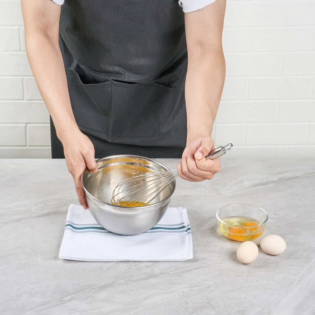 German Standard Stainless Steel French Whisk - 12 1/2'' - 1 count box