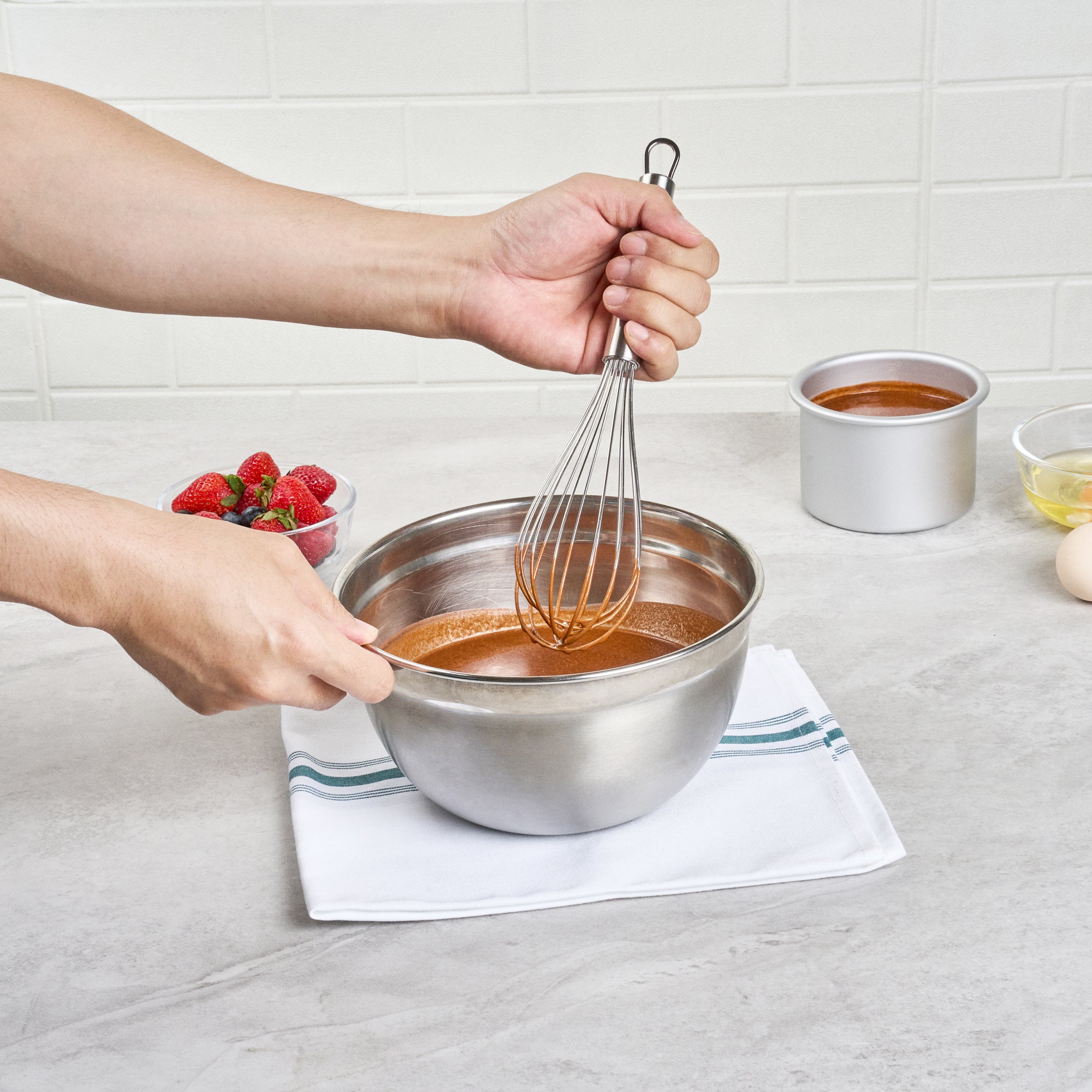 German Standard Stainless Steel French Whisk - 10 3/4'' - 1 count box