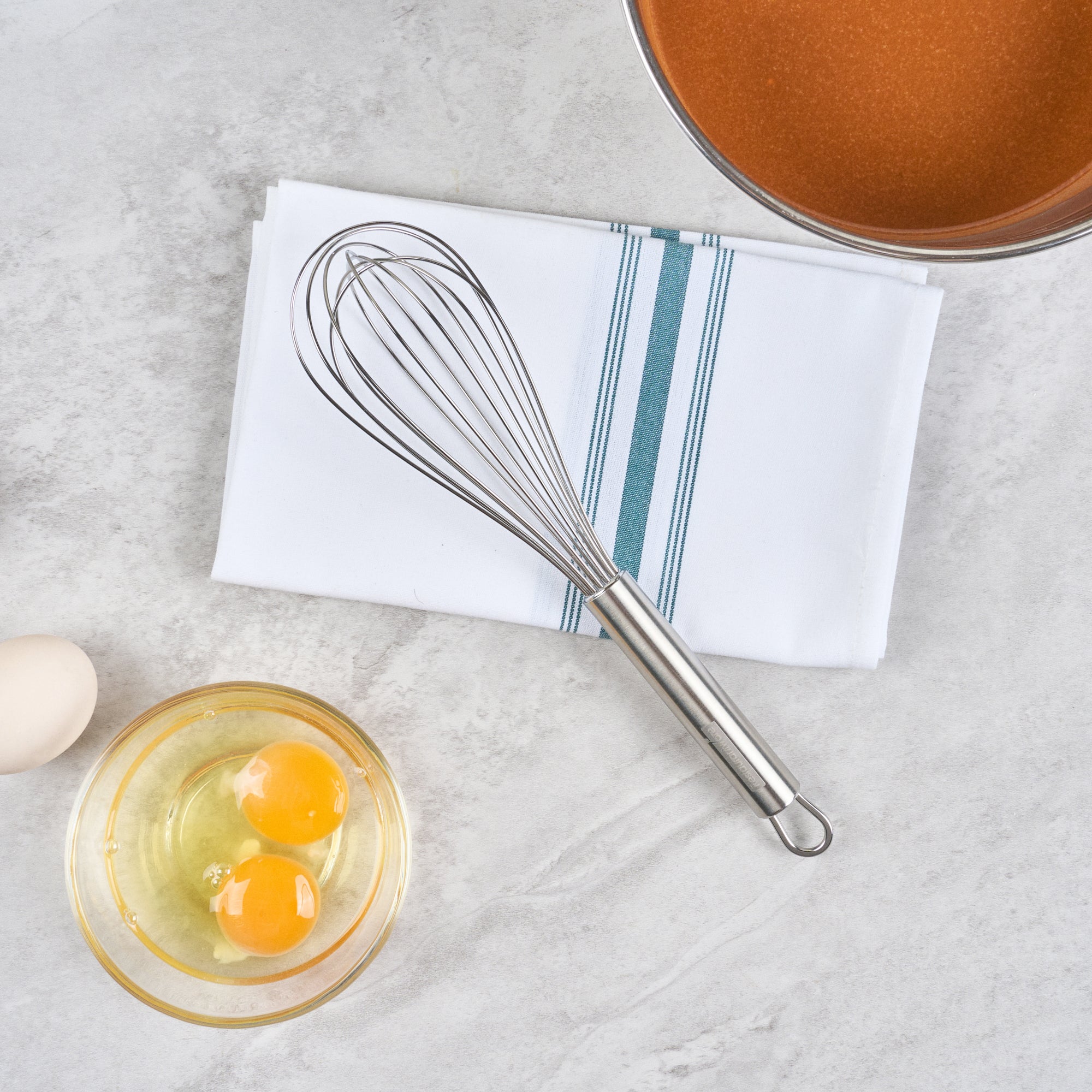 German Standard Stainless Steel French Whisk - 10 3/4'' - 1 count box