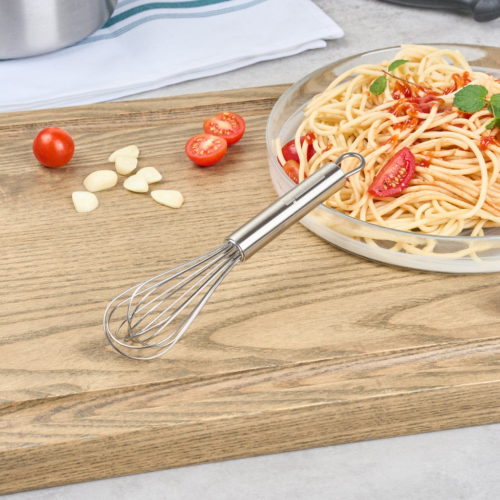 German Standard Stainless Steel French Whisk - 7 1/4" - 1 count box