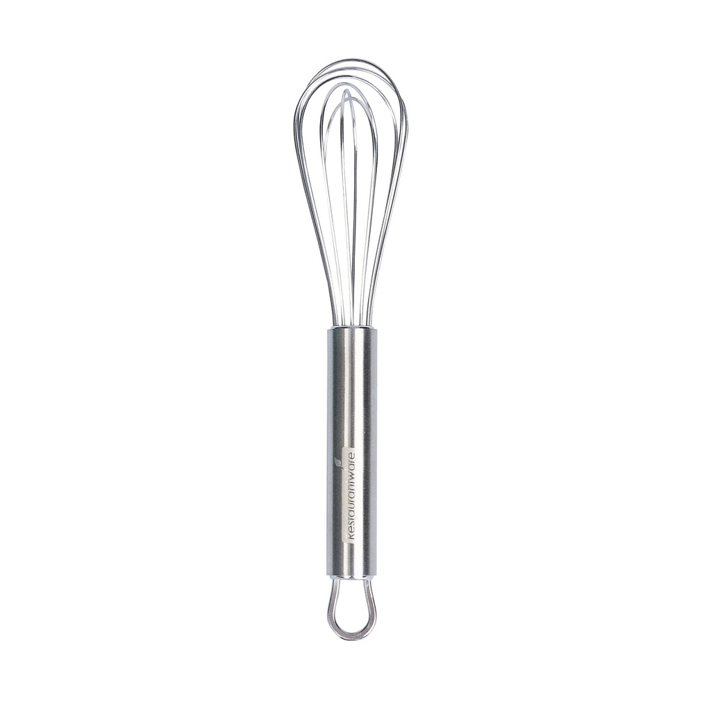 German Standard Stainless Steel French Whisk - 7 1/4" - 6 count box