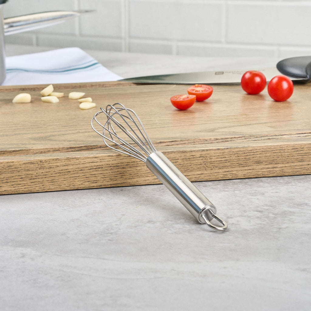 German Standard Stainless Steel French Whisk - 7 1/4" - 1 count box