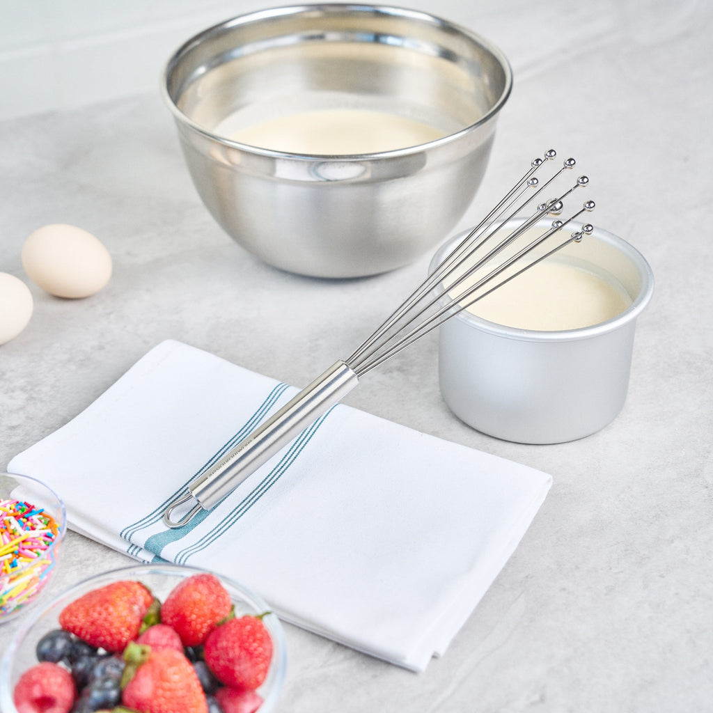 German Standard Stainless Steel Ball Whisk - 10 3/4'' - 24 count box