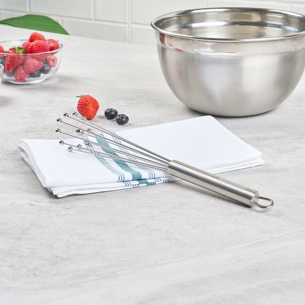 German Standard Stainless Steel Ball Whisk - 10 3/4'' - 6 count box