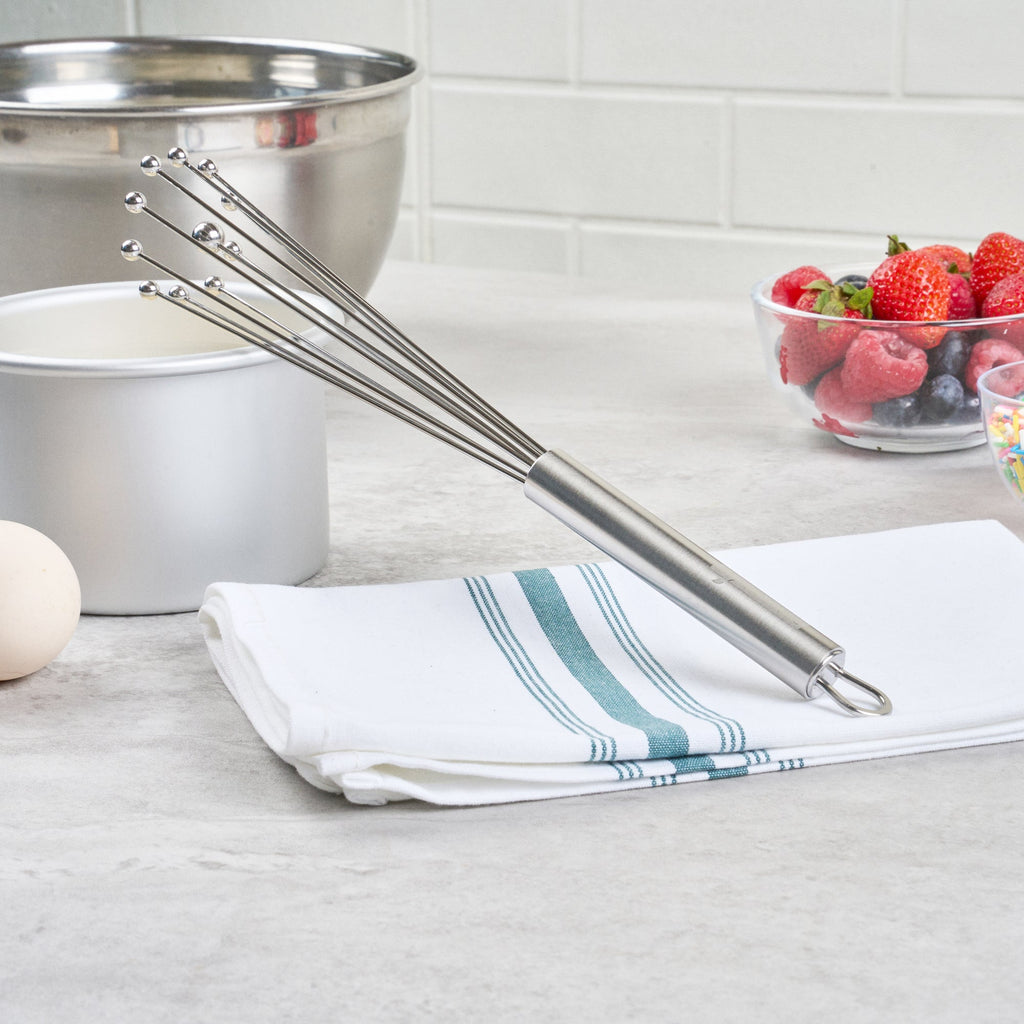 German Standard Stainless Steel Ball Whisk - 10 3/4'' - 6 count box