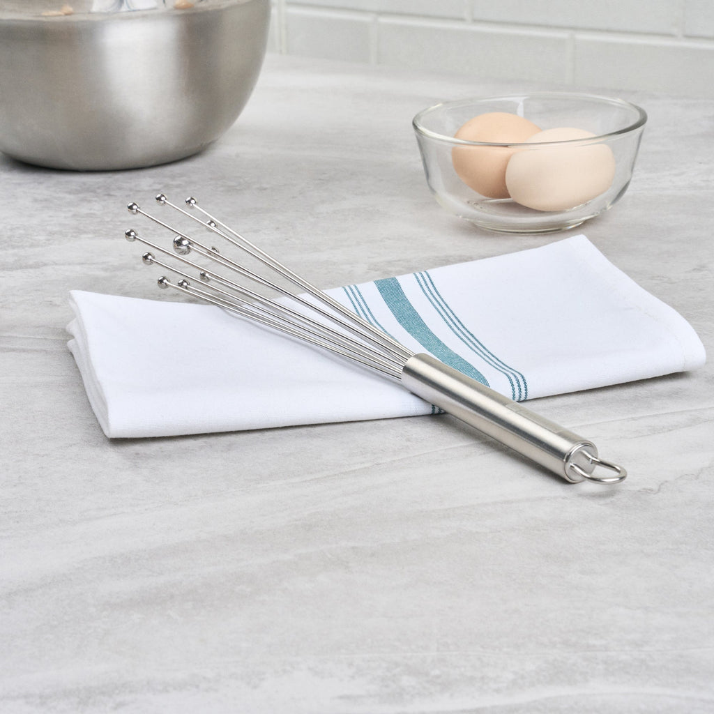 German Standard Stainless Steel Ball Whisk - 12 1/2'' - 6 count box