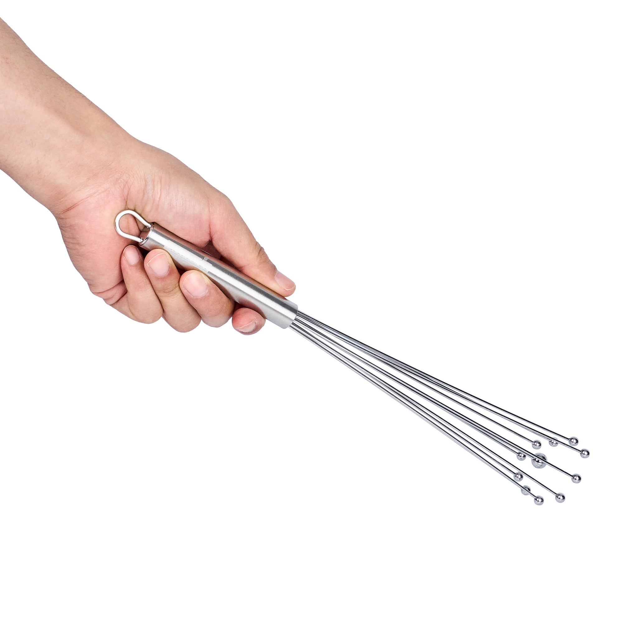 German Standard Stainless Steel Ball Whisk - 12 1/2'' - 1 count box