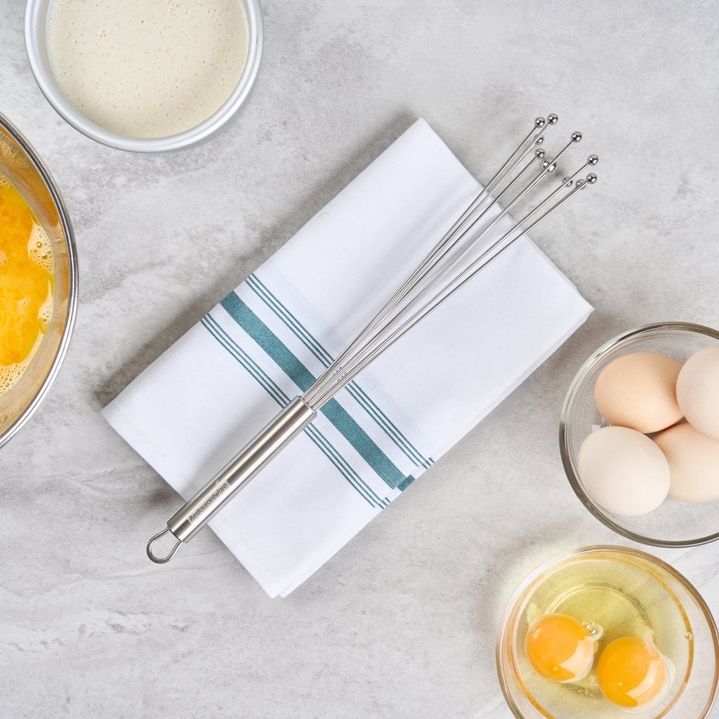 German Standard Stainless Steel Ball Whisk - 12 1/2'' - 1 count box