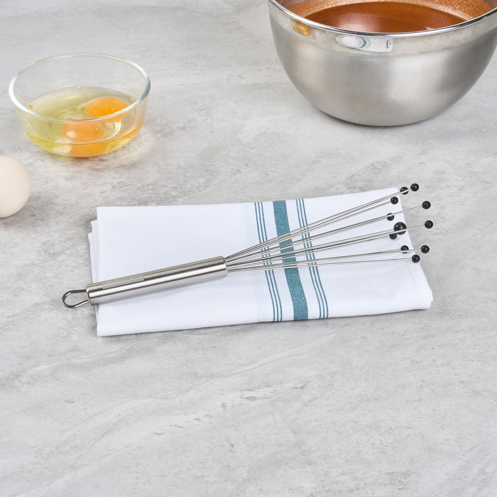 German Standard Stainless Steel Ball Whisk - with Silicone Tips - 10 3/4'' - 1 count box