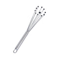 German Standard Stainless Steel Ball Whisk - with Silicone Tips - 10 3/4'' - 6 count box
