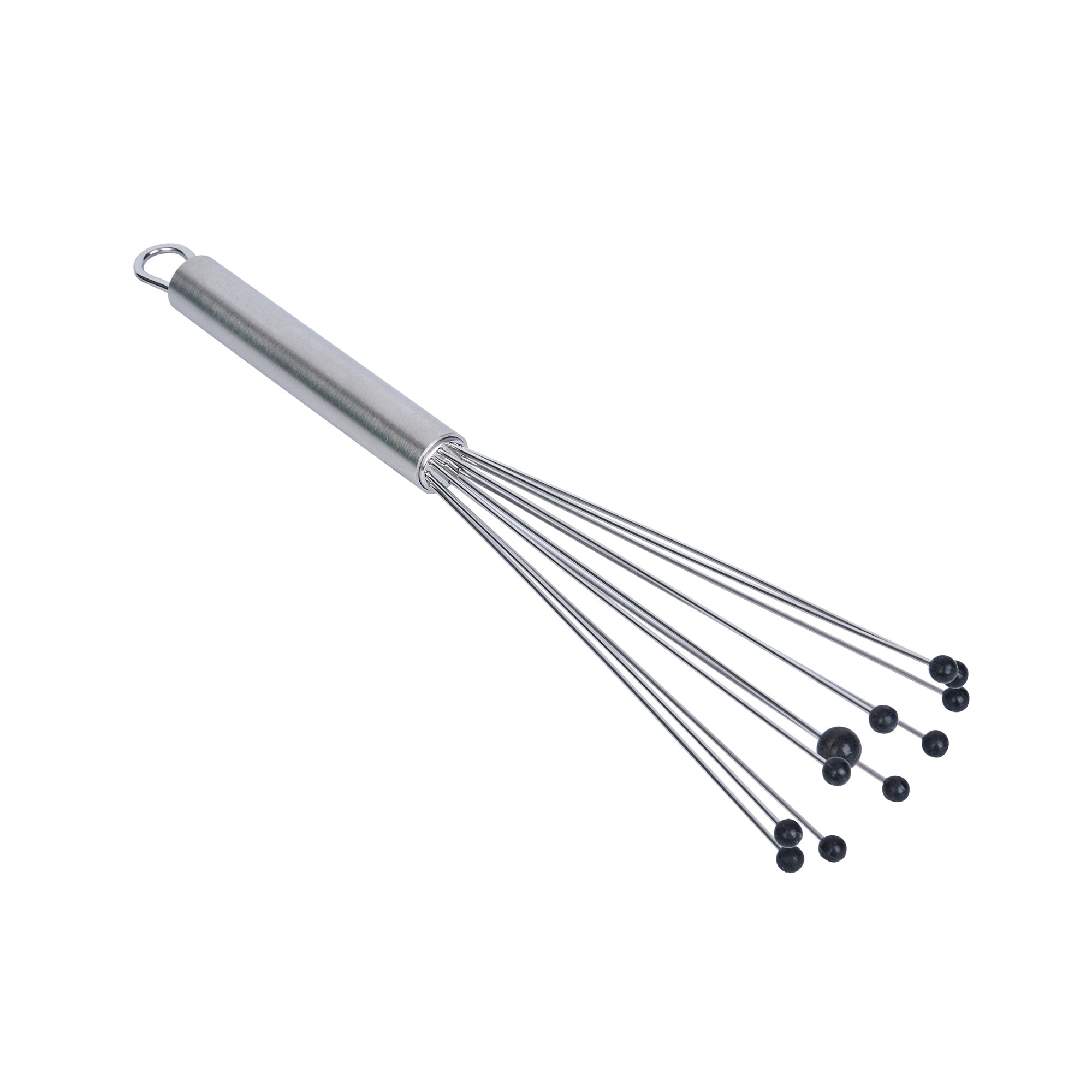 German Standard Stainless Steel Ball Whisk - with Silicone Tips - 10 3/4'' - 6 count box