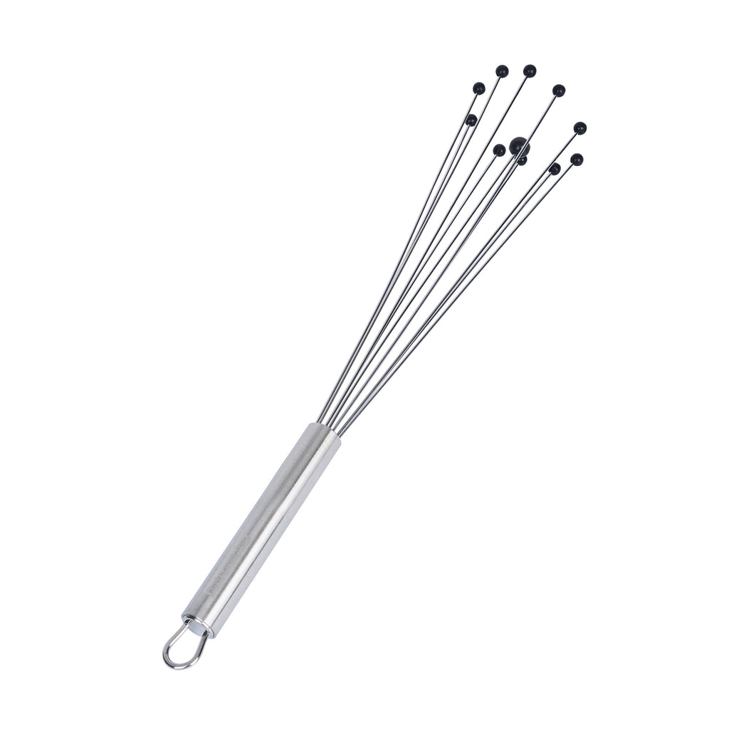 German Standard Stainless Steel Ball Whisk - with Silicone Tips - 12 1/2'' - 24 count box