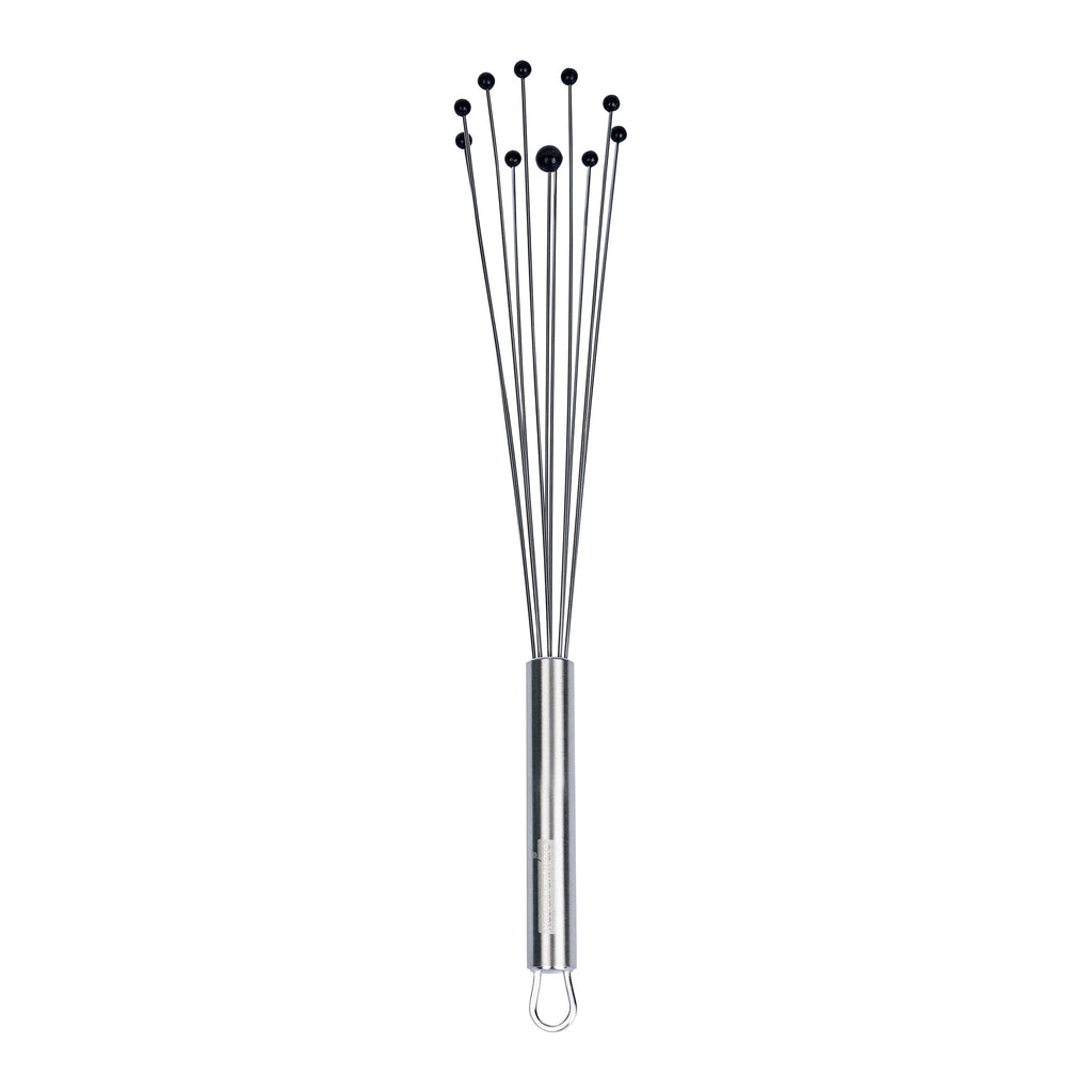 German Standard Stainless Steel Ball Whisk - with Silicone Tips - 12 1/2'' - 6 count box
