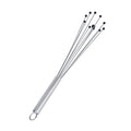 German Standard Stainless Steel Ball Whisk - with Silicone Tips - 12 1/2'' - 6 count box