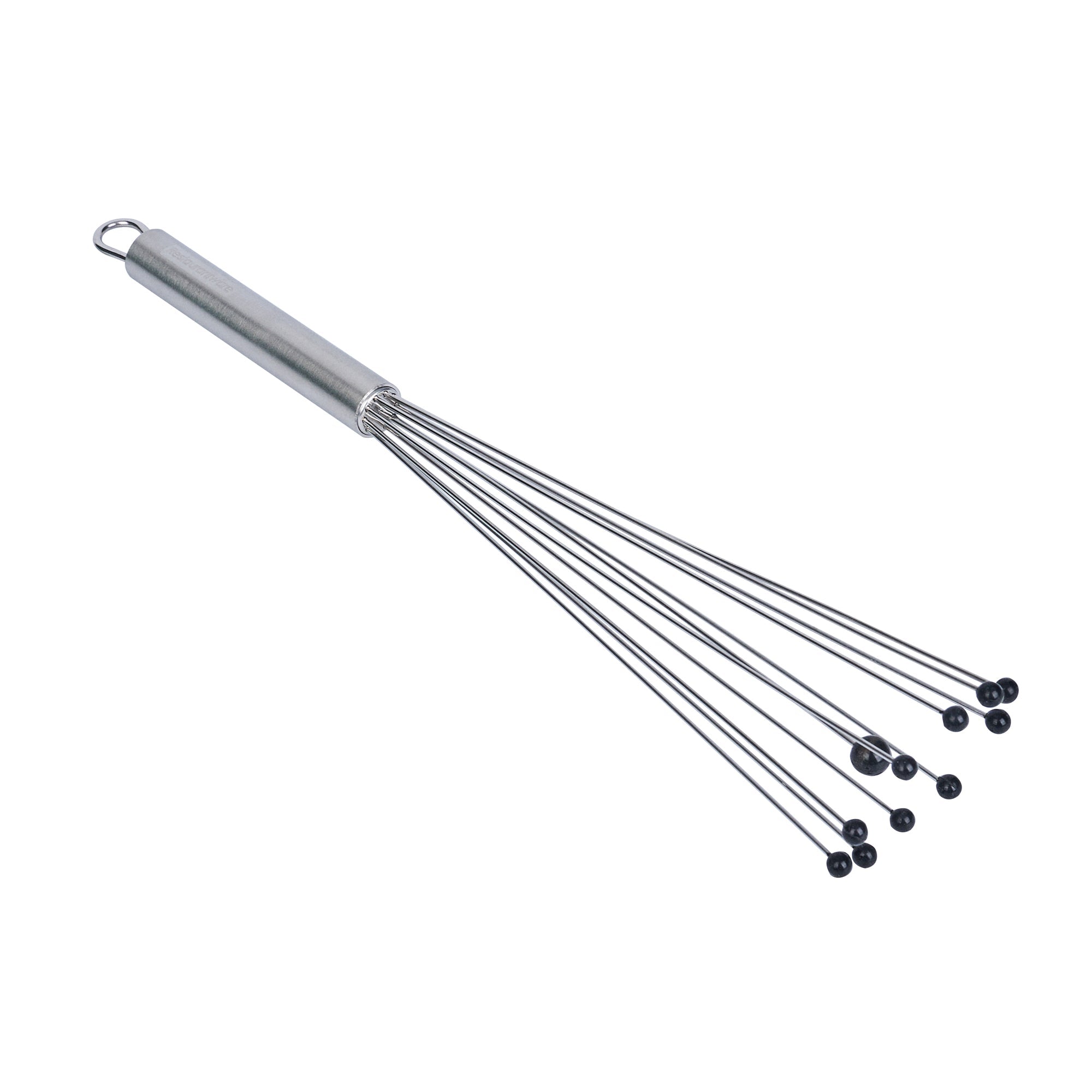 German Standard Stainless Steel Ball Whisk - with Silicone Tips - 12 1/2'' - 6 count box