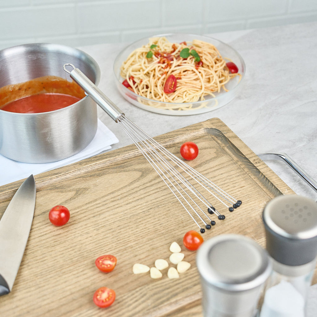 German Standard Stainless Steel Ball Whisk - with Silicone Tips - 12 1/2'' - 6 count box