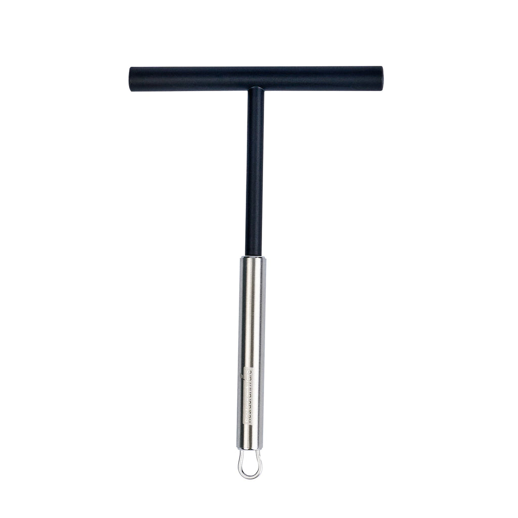 German Standard Black Nylon High Heat Crepe Batter Spreader - with Stainless Steel Handle - 7 3/4'' x 4 3/4'' - 24 count box