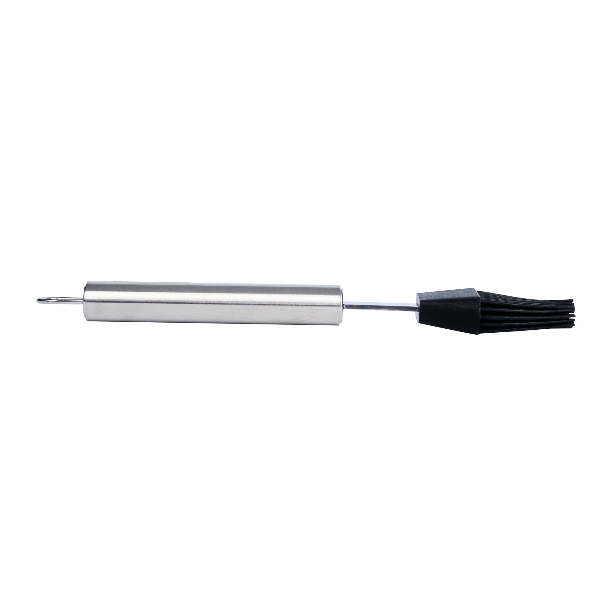 German Standard Black Silicone Pastry and Basting Brush - with Stainless Steel Handle - 7 3/4'' - 6 count box