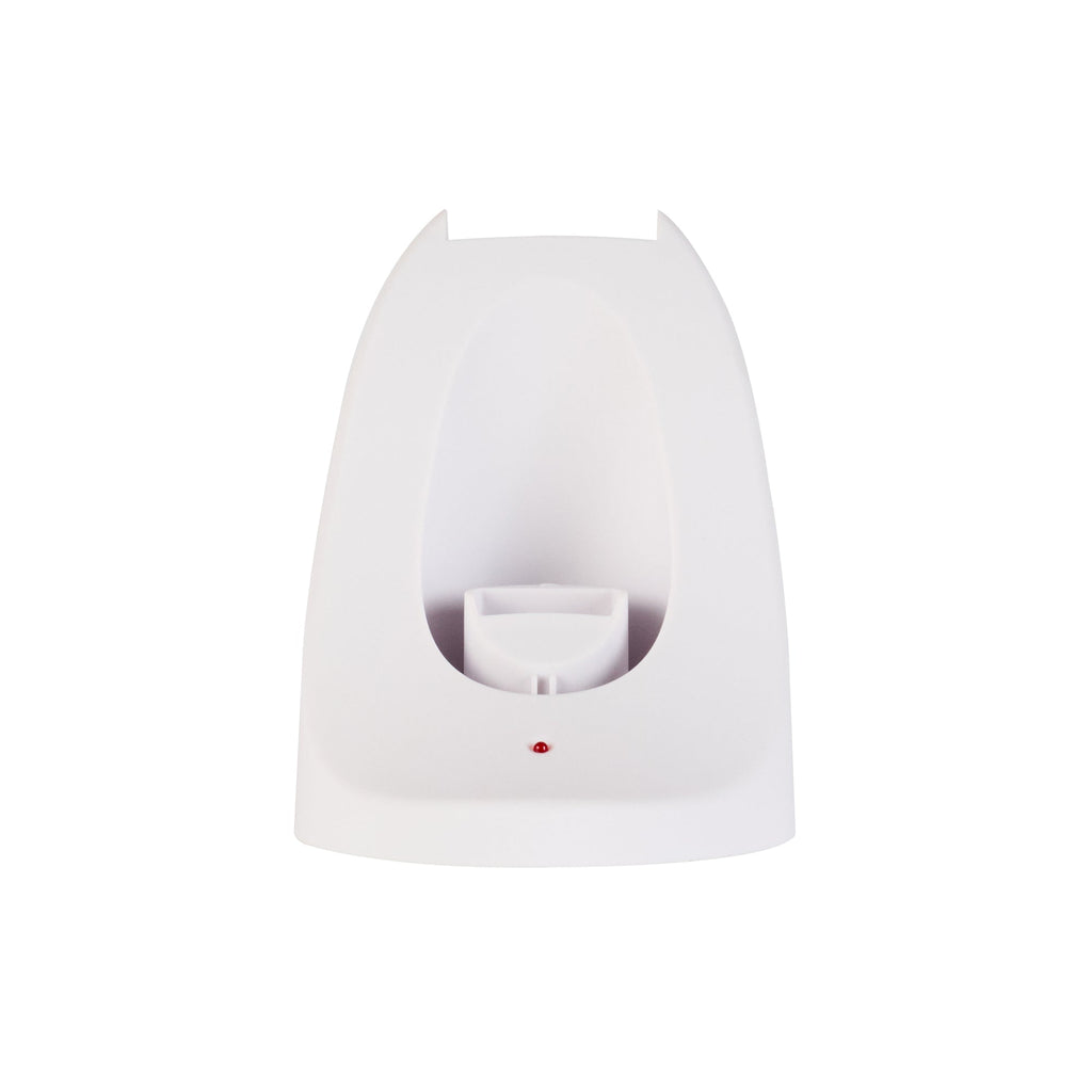 Bar Lux White and Rose Gold Electric Wine Opener - with Charging Base and Wine Foil Cutter - 1 count box