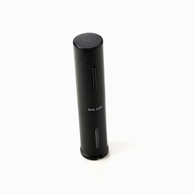 Bar Lux Black Electric Wine Opener - Battery-Operated, with Wine Foil Cutter - 1 count box