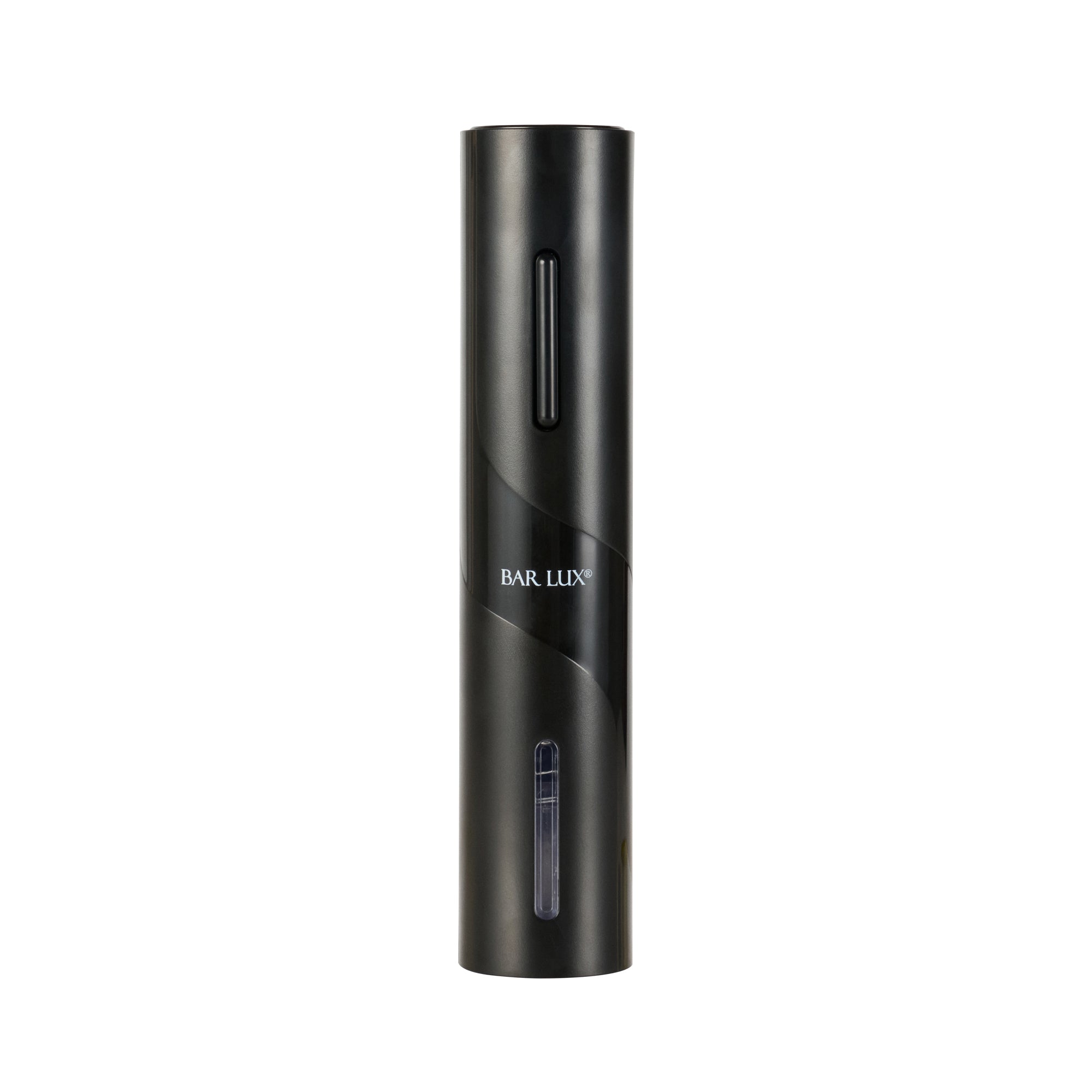 Bar Lux Black Electric Wine Opener - Battery-Operated, with Wine Foil Cutter - 1 count box