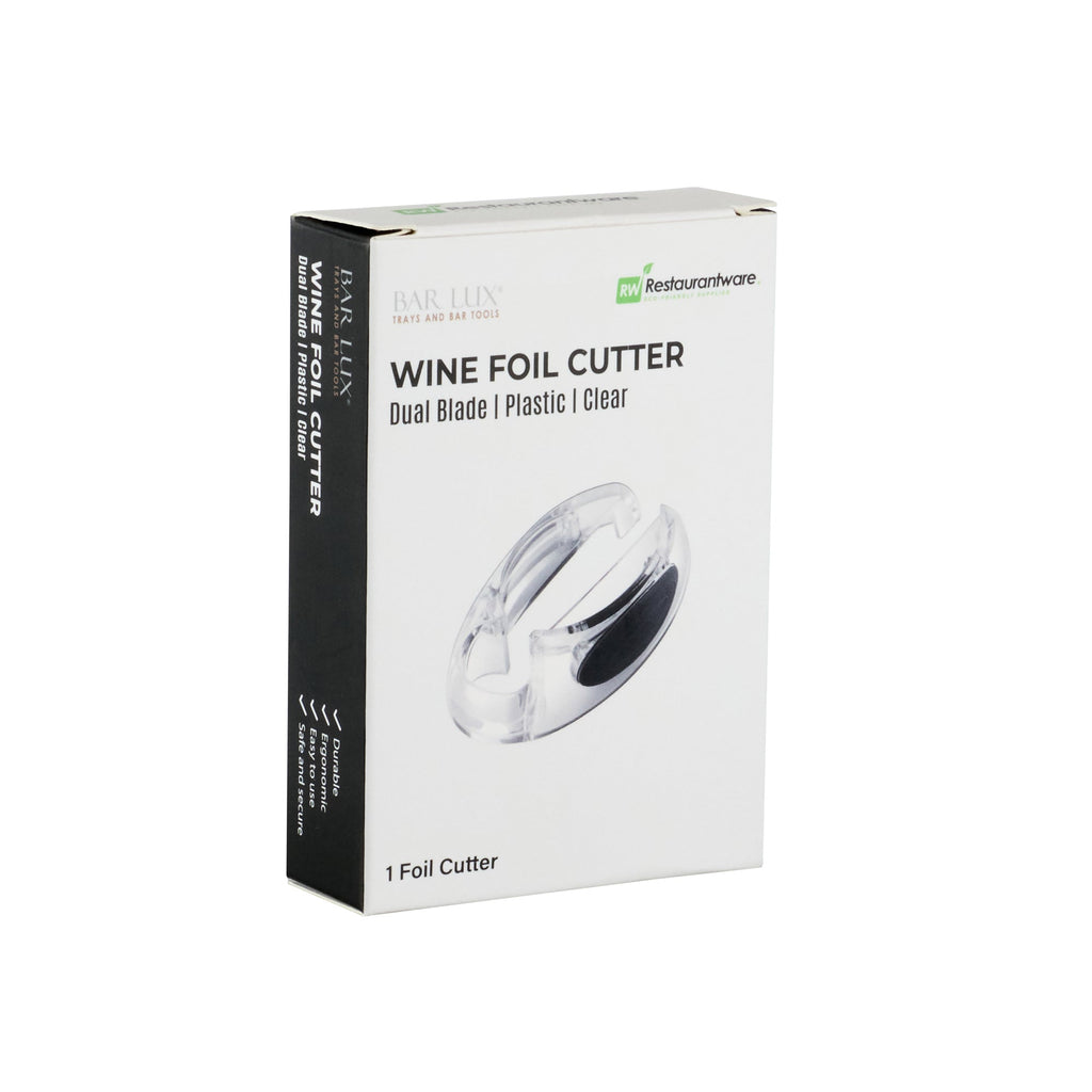 Bar Lux Clear Plastic Wine Foil Cutter - 1 count box