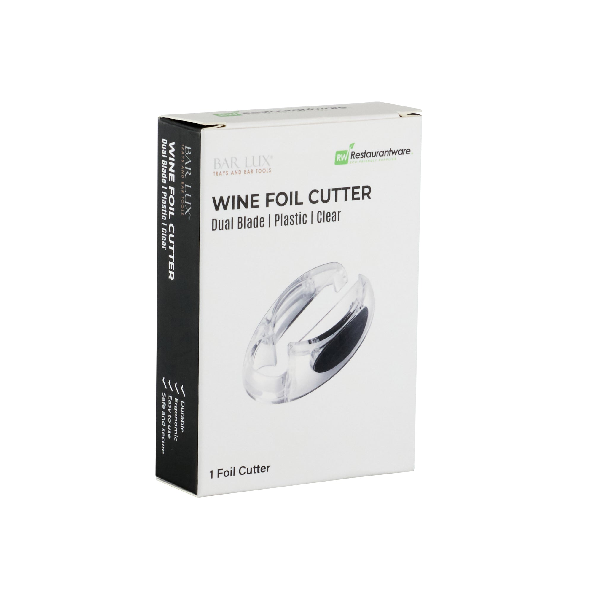 Bar Lux Clear Plastic Wine Foil Cutter - 1 count box