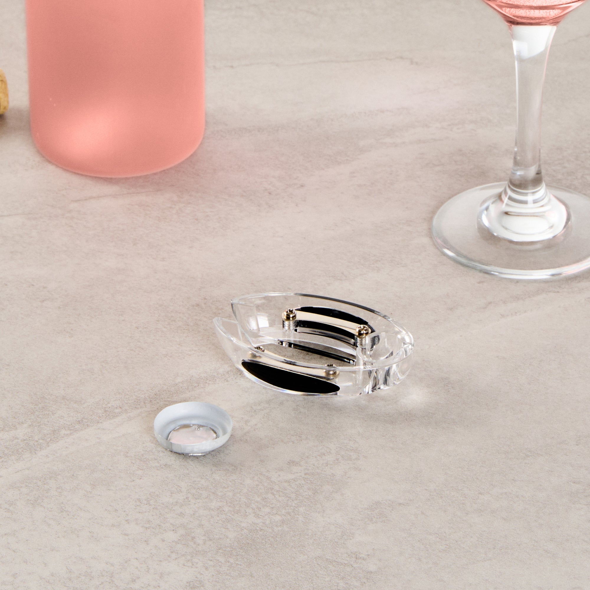 Bar Lux Clear Plastic Wine Foil Cutter - 1 count box