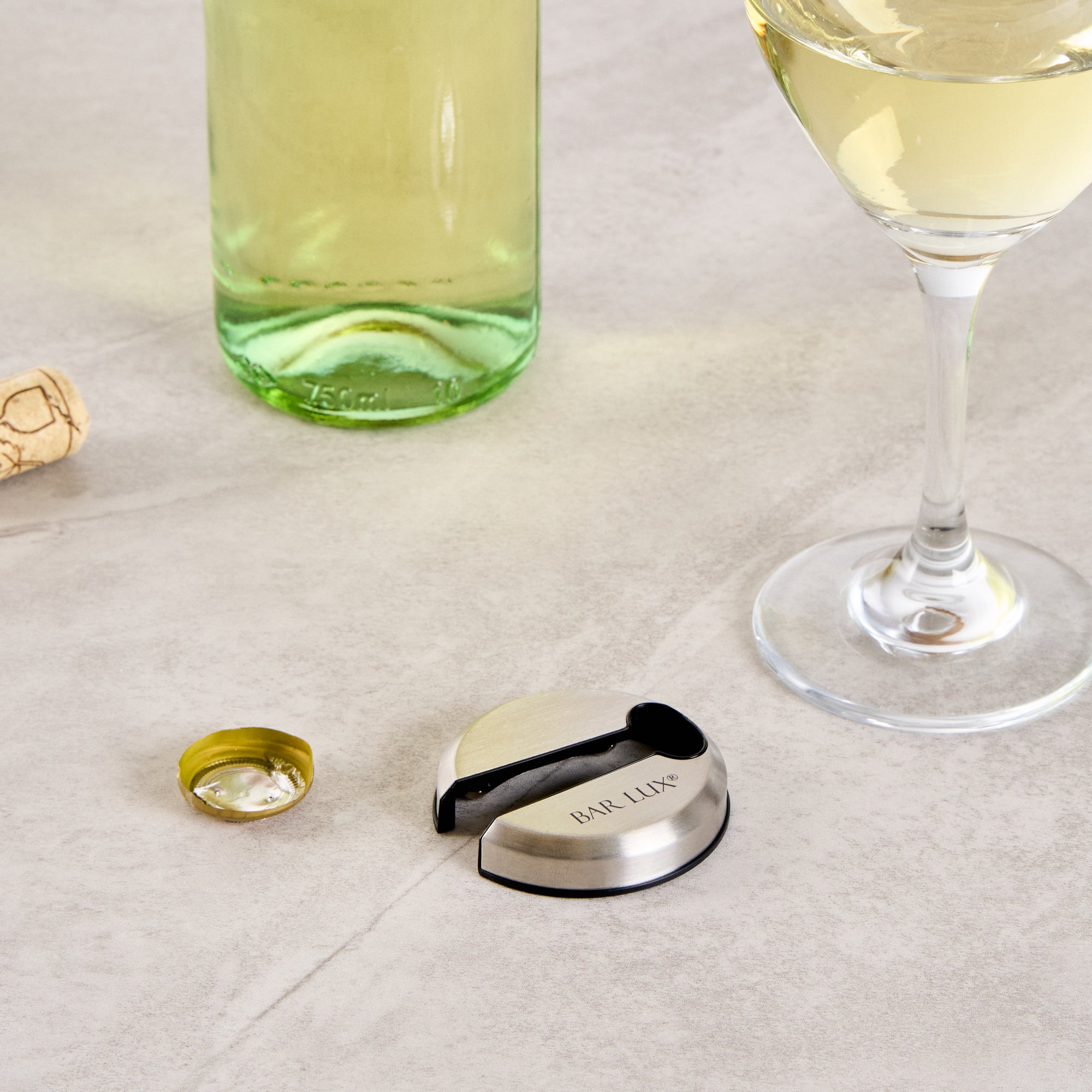 Bar Lux Stainless Steel Wine Foil Cutter - Magnetic - 1 count box
