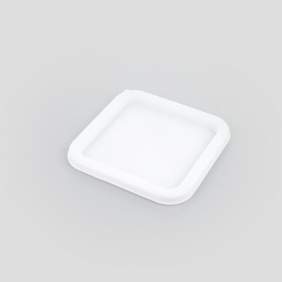 Met Lux Square White Plastic Food Storage Container Lid - Fits 2 and 4 qt - 1 count box