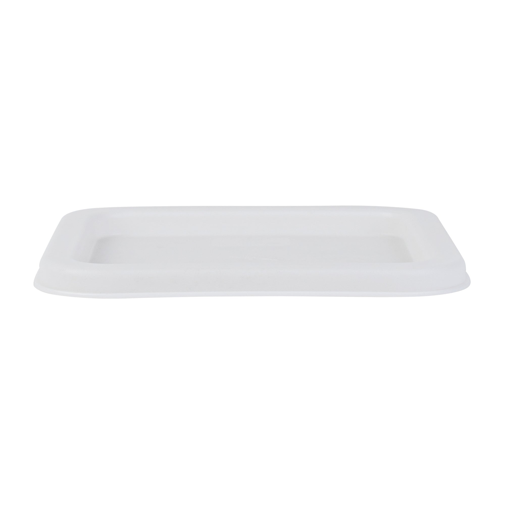 Met Lux Square White Plastic Food Storage Container Lid - Fits 2 and 4 qt - 10 count box
