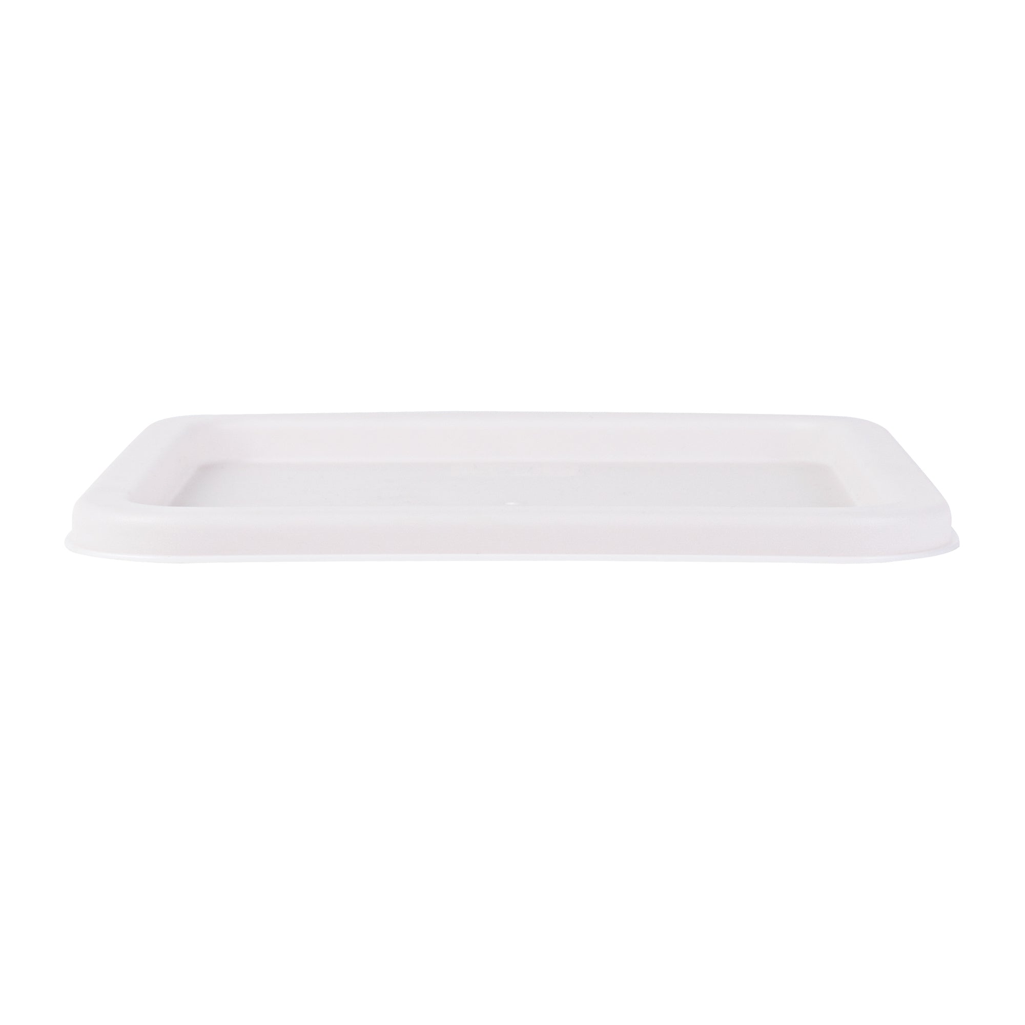 Met Lux Square White Plastic Food Storage Container Lid - Fits 6 and 8 qt - 10 count box
