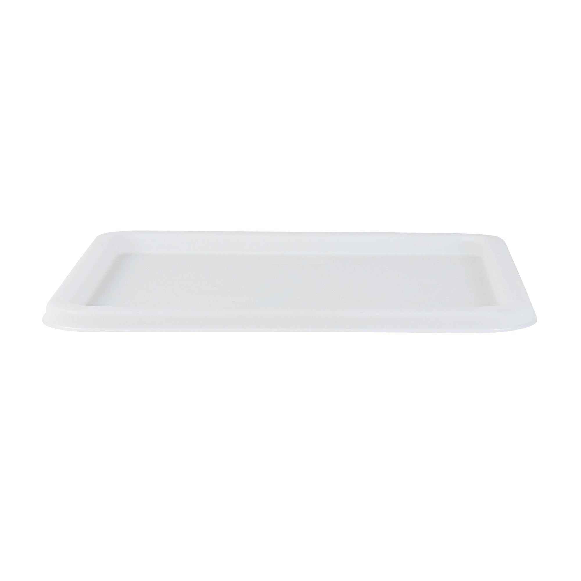 Met Lux Square White Plastic Food Storage Container Lid - Fits 12, 18 and 22 qt - 1 count box