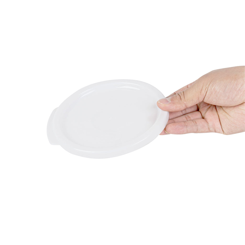 Met Lux Round White Plastic Food Storage Container Lid - Fits 1 qt - 1 count box