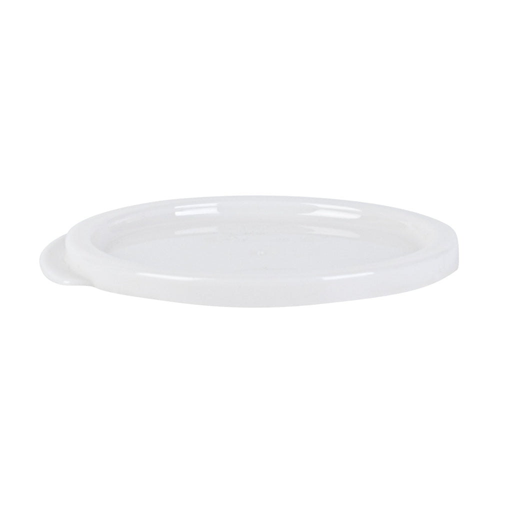 Met Lux Round White Plastic Food Storage Container Lid - Fits 1 qt - 10 count box