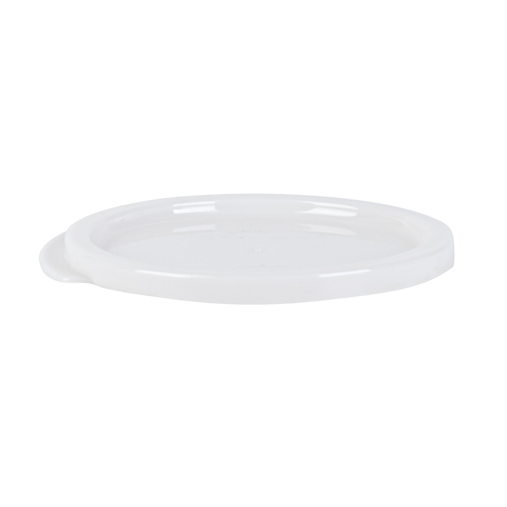 Met Lux Round White Plastic Food Storage Container Lid - Fits 1 qt - 10 count box